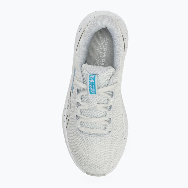 Dámske bežecké topánky Under Armour Charged Surge 4 distant gray/halo gray/ether blue 5