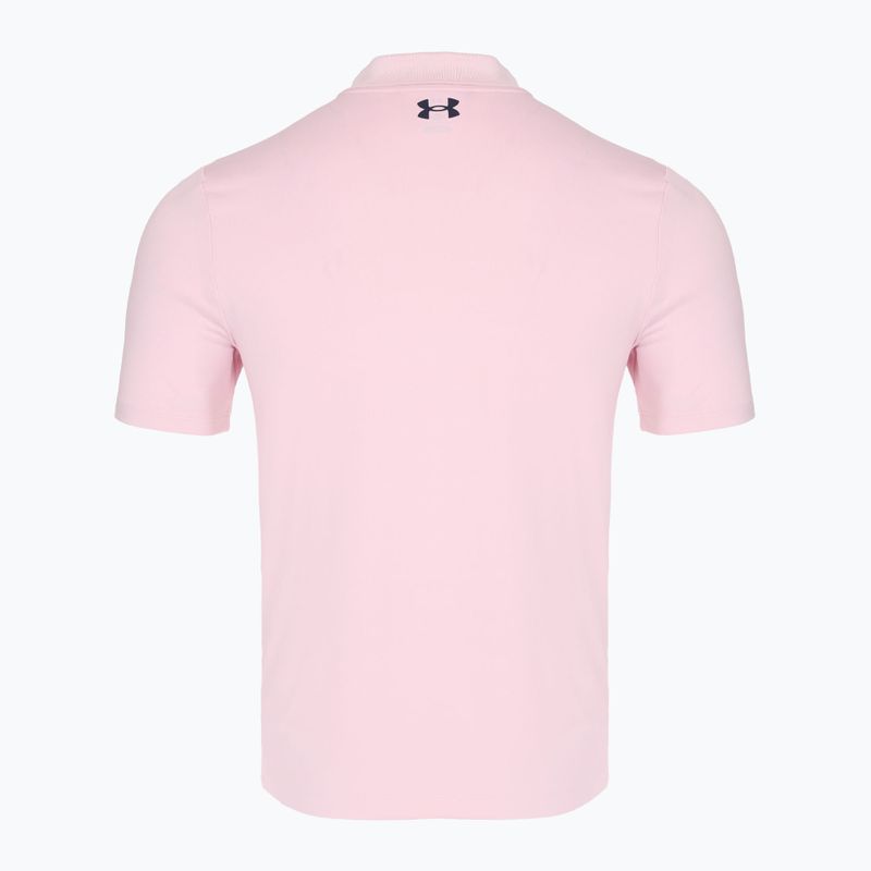 Pánske polo tričko Under Armour Matchplay Polo prime pink/midnight navy 2