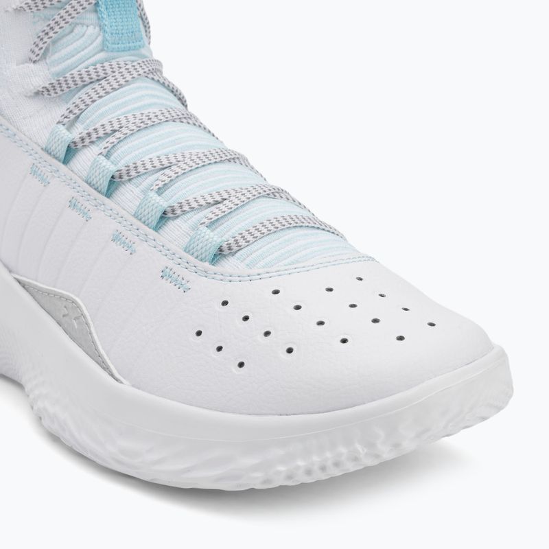 Basketbalová obuv Under Armour CURRY 4 FLOTRO white/stream/metallic silver 7