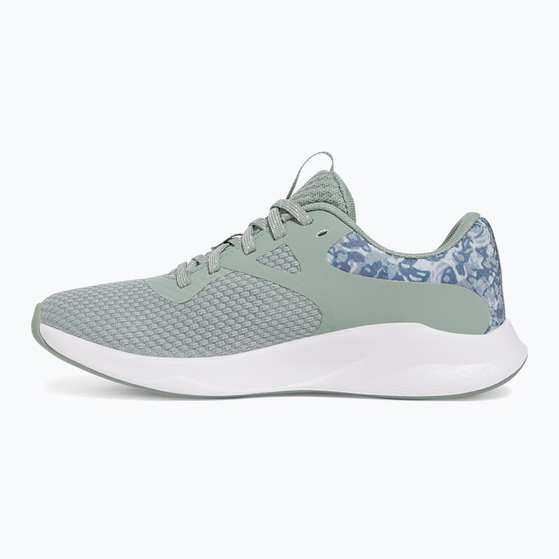 Dámske športové topánky Under Armour Charged Aurora 2+ silica green/white/metallic silica 9