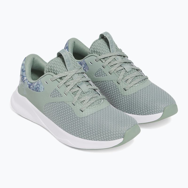 Dámske športové topánky Under Armour Charged Aurora 2+ silica green/white/metallic silica 10
