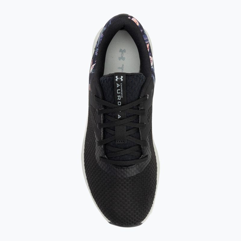 Dámske športové topánky Under Armour Charged Aurora 2+ black/hydro green/metallic warm silver 5