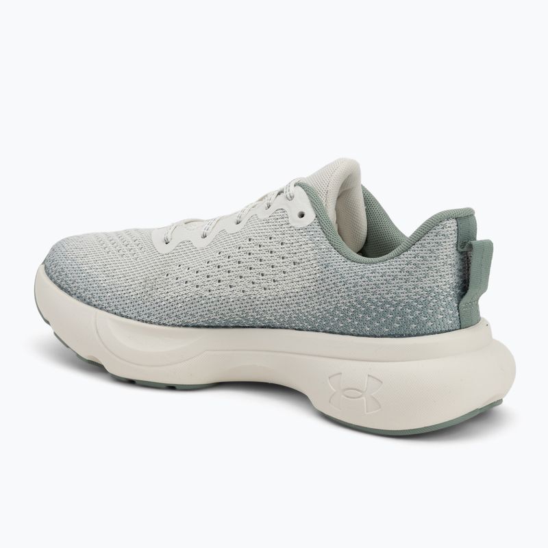 Dámska bežecká obuv Under Armour Infinite white quartz/silica green/metallic silica 3