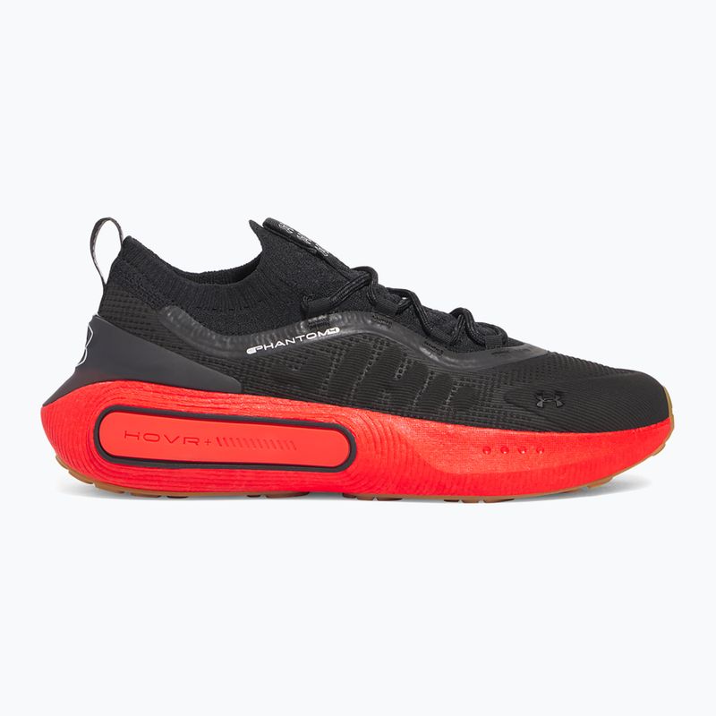 Pánske topánky Under Armour Phantom 4 black/lava red/metallic silver 8