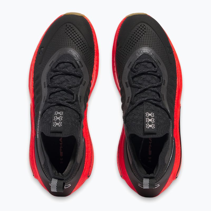 Pánske topánky Under Armour Phantom 4 black/lava red/metallic silver 11