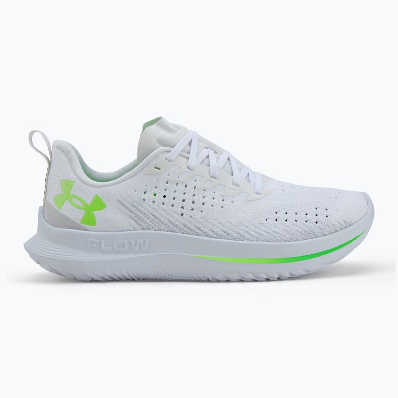 Pánske bežecké topánky Under Armour Velociti 4 white/white/hyper green 2