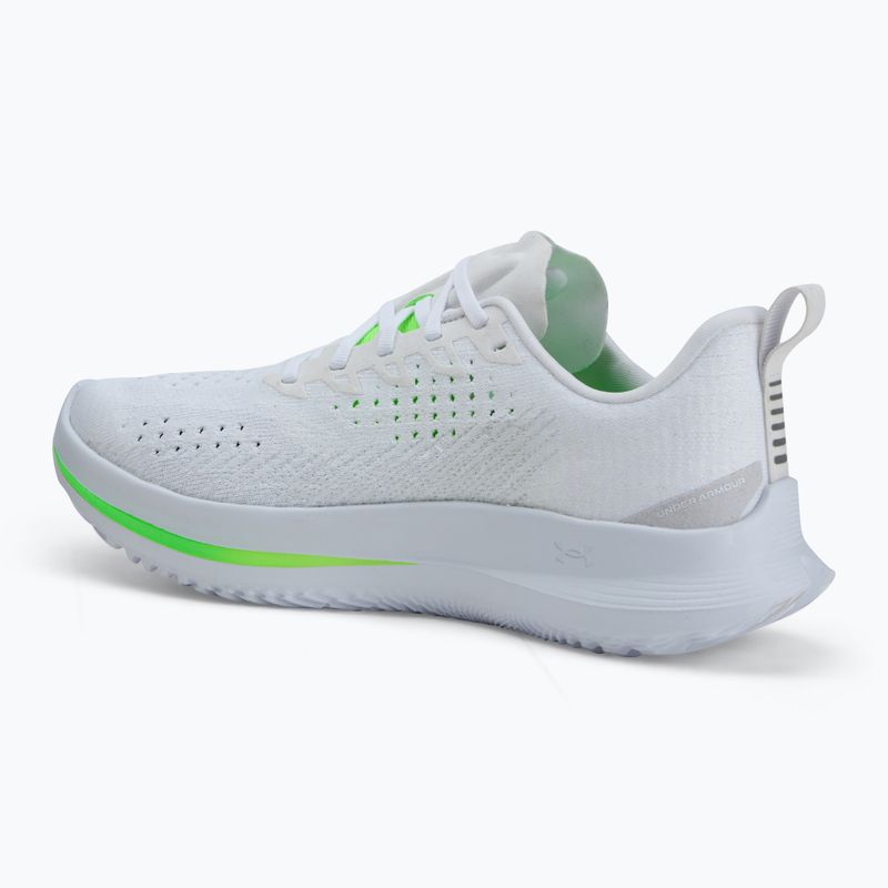 Pánske bežecké topánky Under Armour Velociti 4 white/white/hyper green 3