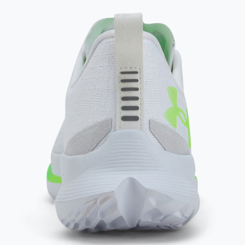 Pánske bežecké topánky Under Armour Velociti 4 white/white/hyper green 6