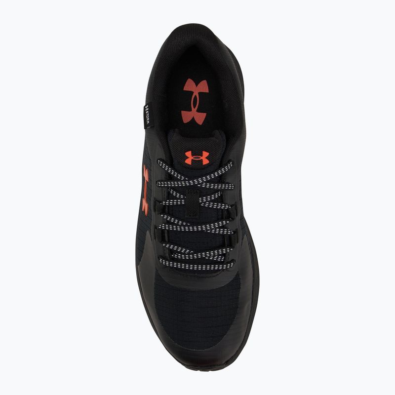 Pánske bežecké topánky Under Armour Charged Bandit Trail 3 black/black/fire 5