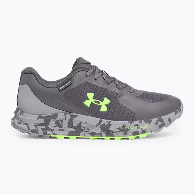 Pánske bežecké topánky Under Armour Charged Bandit Trail 3 castlerock/steel/hyper green 8