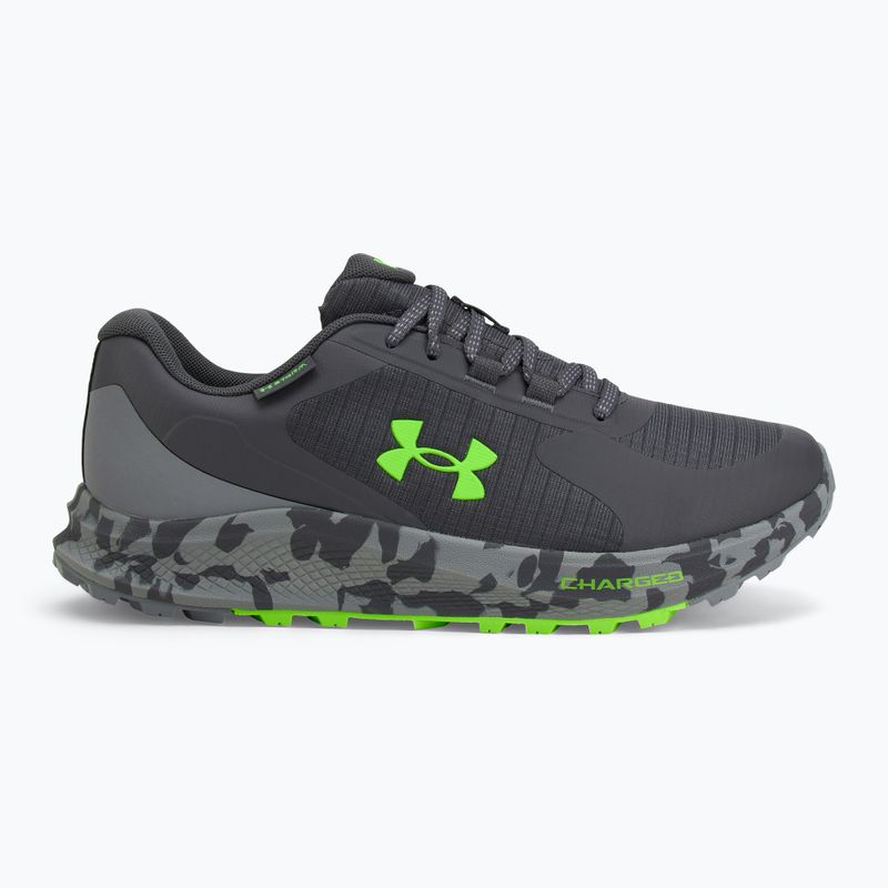 Pánske bežecké topánky Under Armour Charged Bandit Trail 3 castlerock/steel/hyper green 2