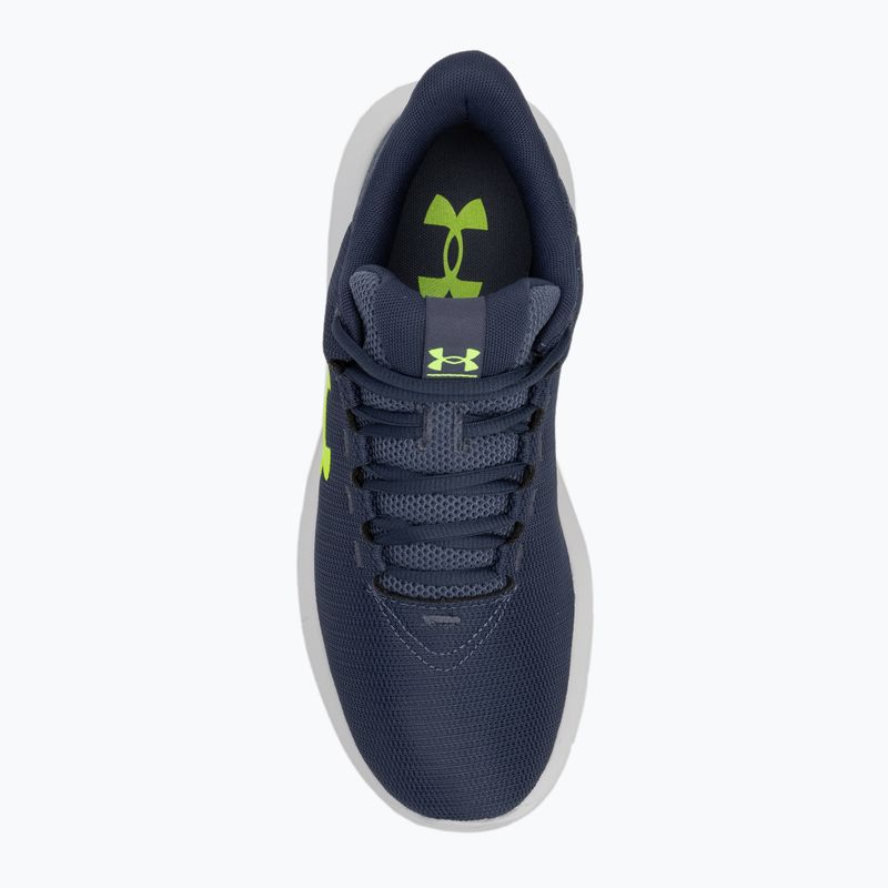 Pánske bežecké topánky Under Armour Phade RN 3 downpour grey/downpour grey/hyper green 5