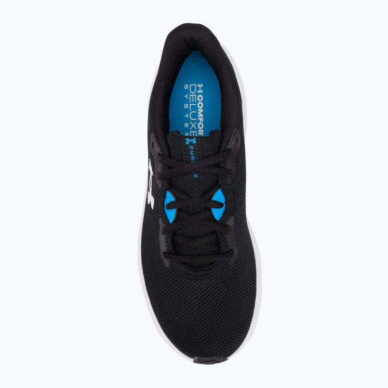 Pánske bežecké topánky Under Armour Charged Pursuit 4 black/electric blue/white 5