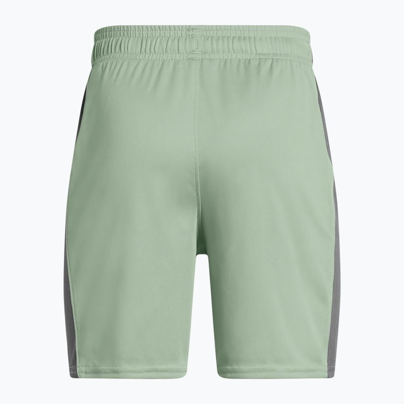 Detské futbalové šortky Under Armour Challenger Knit silica green/castlerock/white 2