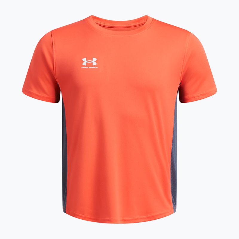 Detské futbalové tričko Under Armour Challenger Train fire/downpour grey/white