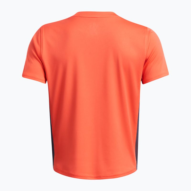Detské futbalové tričko Under Armour Challenger Train fire/downpour grey/white 2