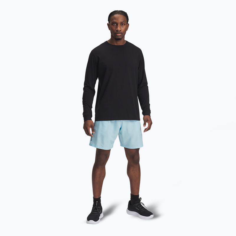 Pánske tréningové šortky Under Armour Woven Wordmark stream/black 2