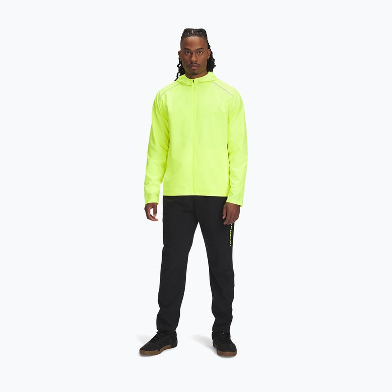 Pánske bežecké nohavice Under Armour Storm Run black / high vis yellow / reflective 2