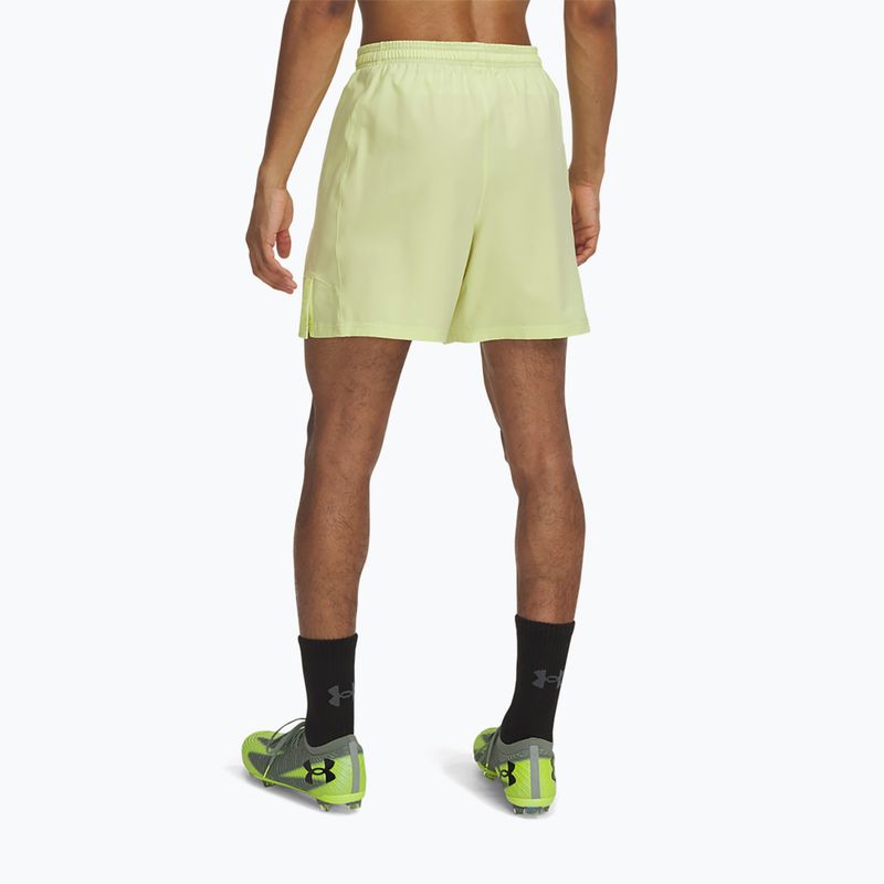 Pánske futbalové šortky Under Armour Challenger Pro Woven sonic yellow/black 3