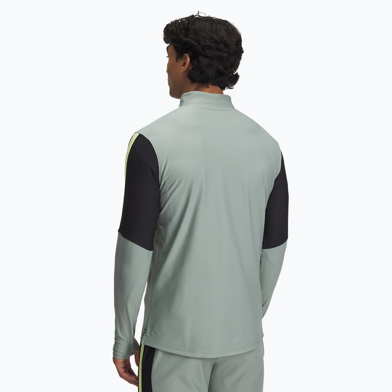 Pánska futbalová mikina Under Armour Challenger Pro 1/4 Zips silica green/black/sonic yellow 2