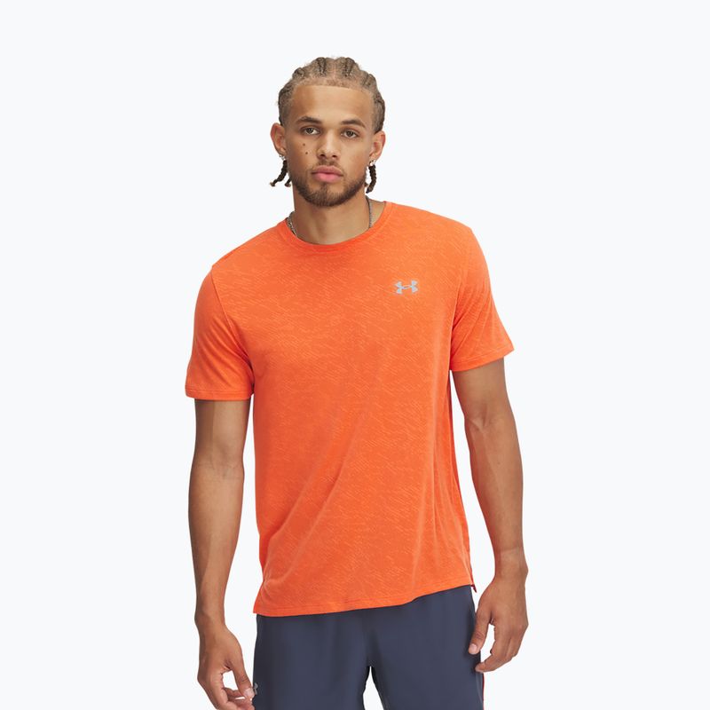 Pánske bežecké tričko Under Armour Launch Camo fire/reflective