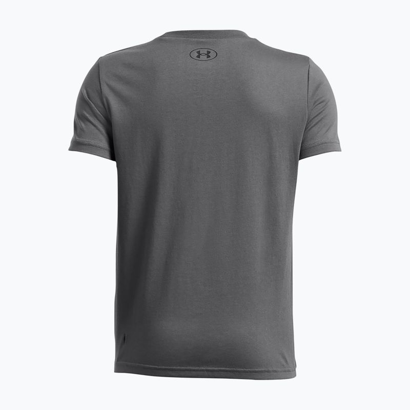 Detské tričko Under Armour Sportstyle Left Chest pitch gray/black 2