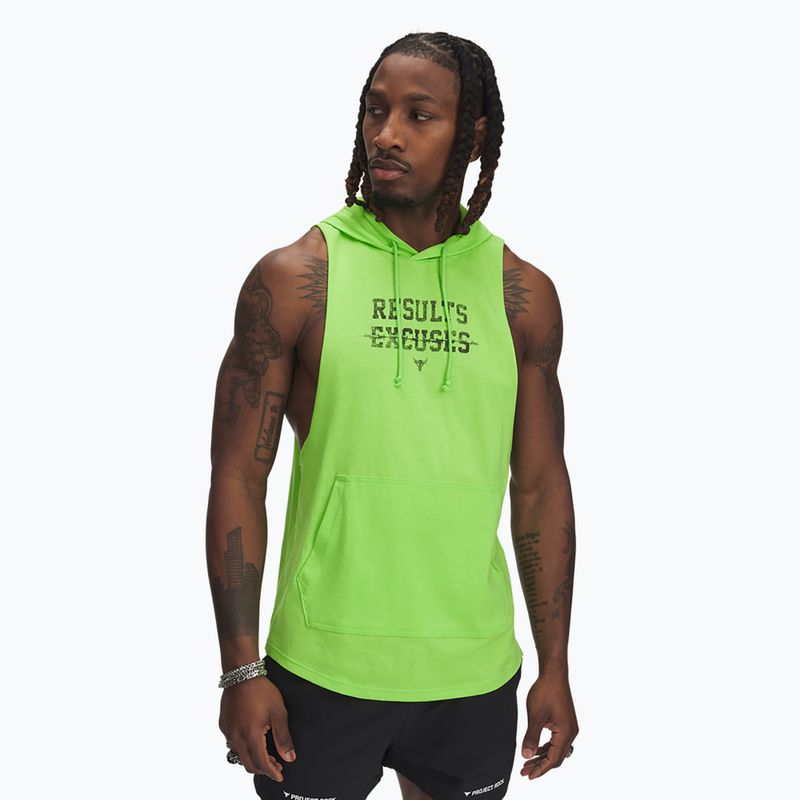 Pánska mikina Under Armour Project Rock Wire SL cyber green/black