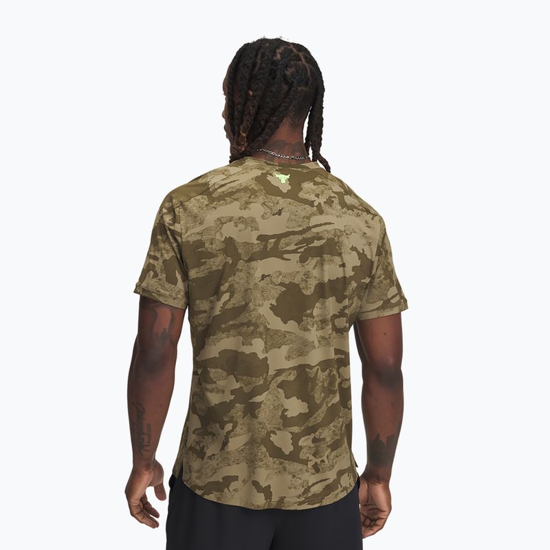 Pánske tréningové tričko Under Armour Project Rock Iso Chill SS bayou/timberwolf taupe/baroque green 2