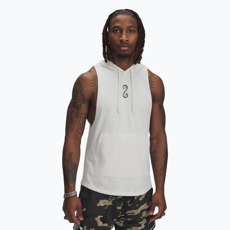 Pánska mikina Under Armour Project Rock Snake SL white clay/black/white