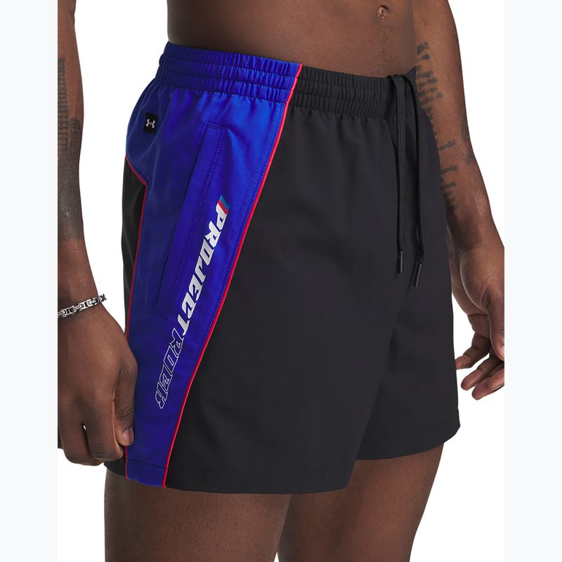 Pánske tréninkové šortky Under Armour Project Rock Colorblock Woven black 4
