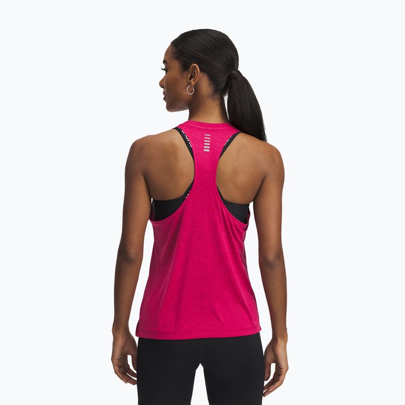Dámske bežecké tielko tank top Under Armour Launch Camo Singlet shaded fuchsia/reflective 2