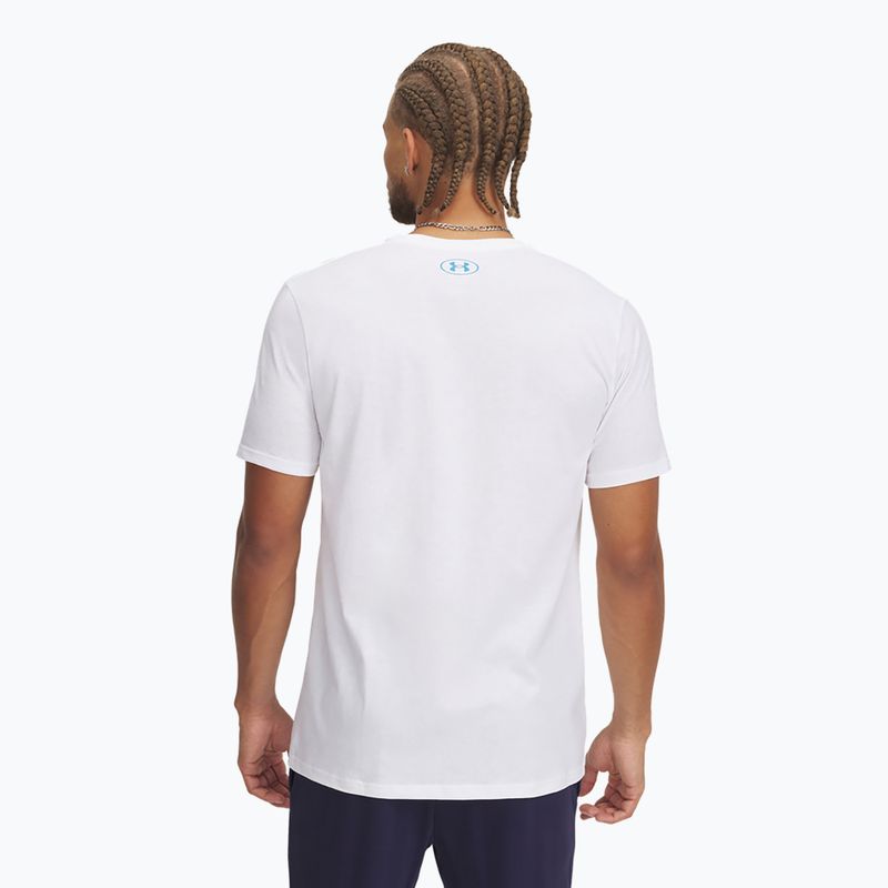 Pánske tričko Under Armour LC Fly In Logo white/ether blue 2