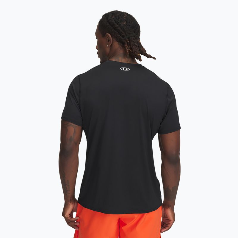 Pánske tréningové tričko Under Armour HeatGear Fitted black/white 2