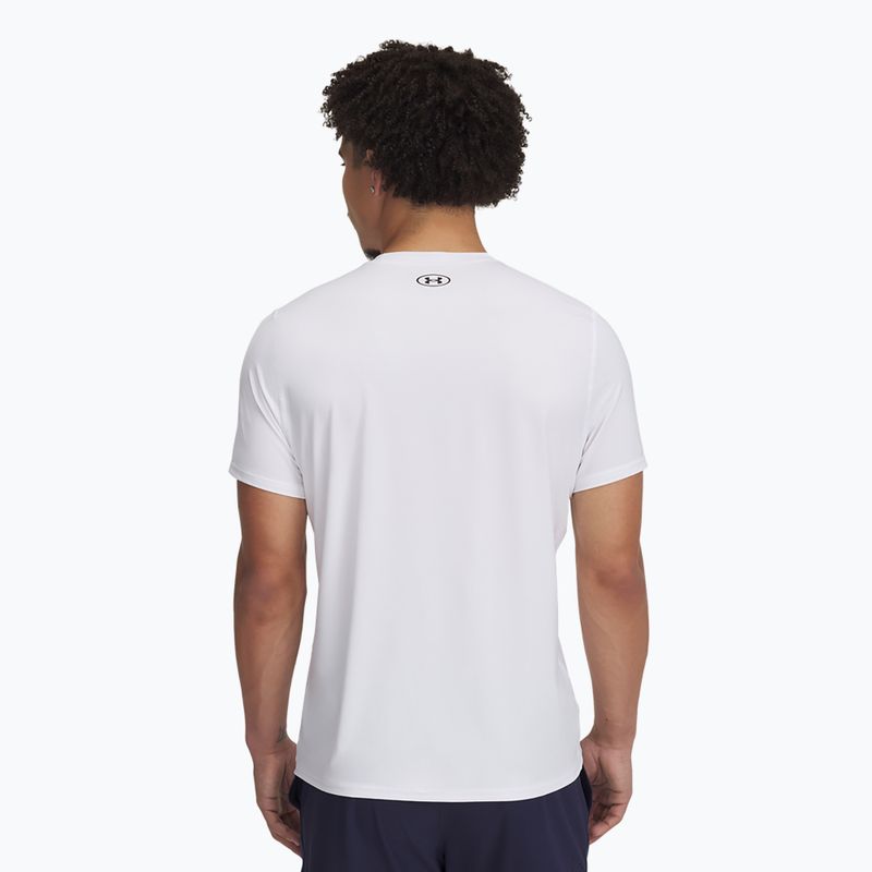 Pánske tréningové tričko Under Armour HeatGear Fitted white/black 2