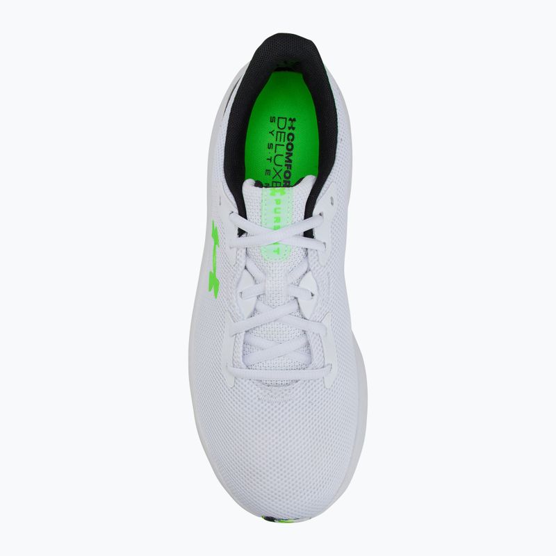 Pánske bežecké topánky Under Armour Charged Pursuit 4 white/black/hyper green 5