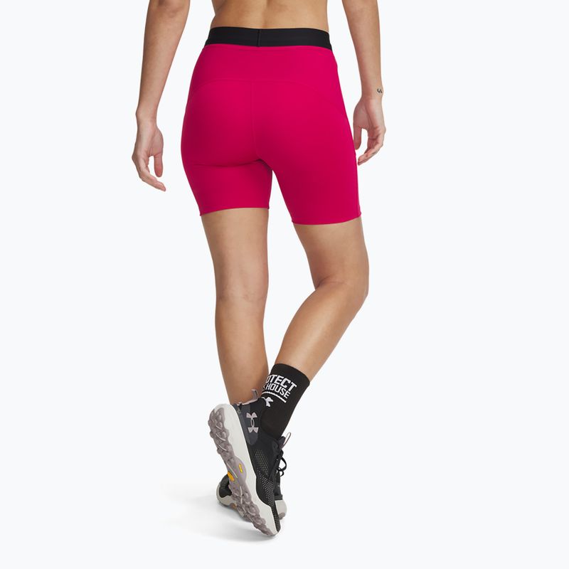 Dámske šortky Under Armour Trail Run Fitted shaded fuchsia/black 7