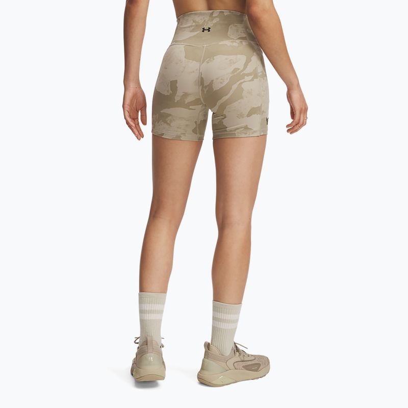 Dámske šortky Under Armour Project Rock Middy city khaki/black 3