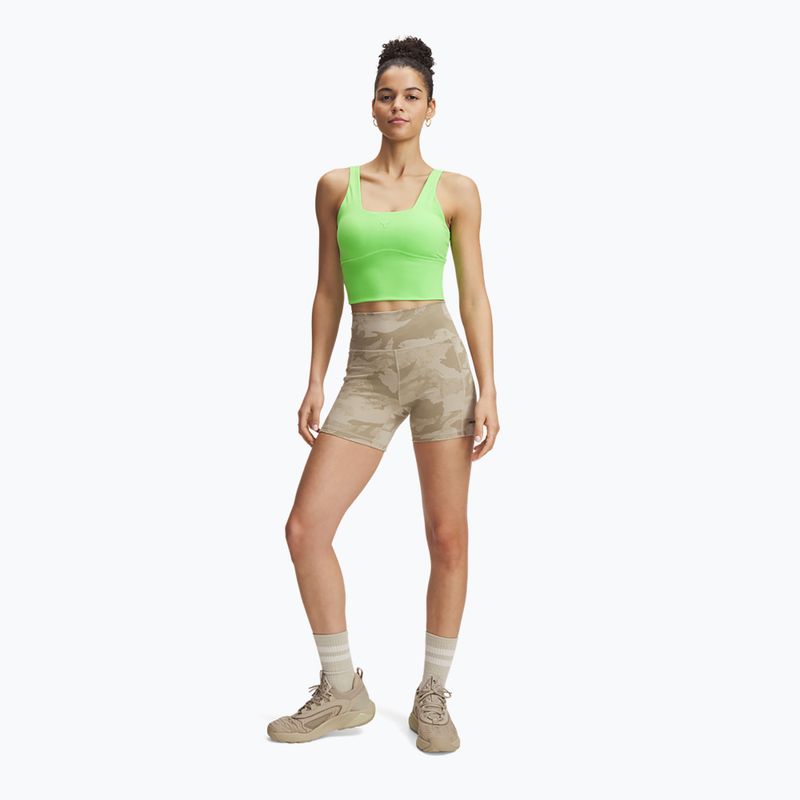 Fitness podprsenka Under Armour Project Rock Fitted Bra Tank cyber green/cyber green 2