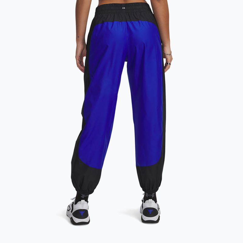 Dámske tréningové nohavice Under Armour Project Rock Woven Bottom black 3
