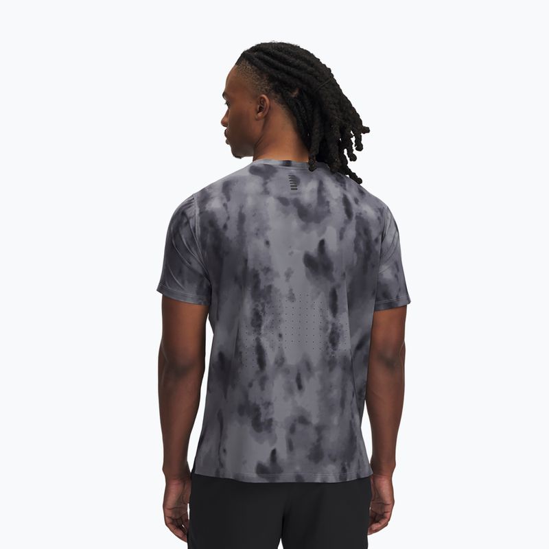 Pánske bežecké tričko Under Armour Launch Elite Print titan gray/reflective 2