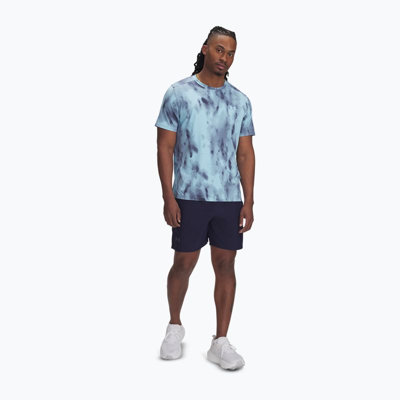 Pánske bežecké tričko Under Armour Launch Elite Print stream/reflective 2