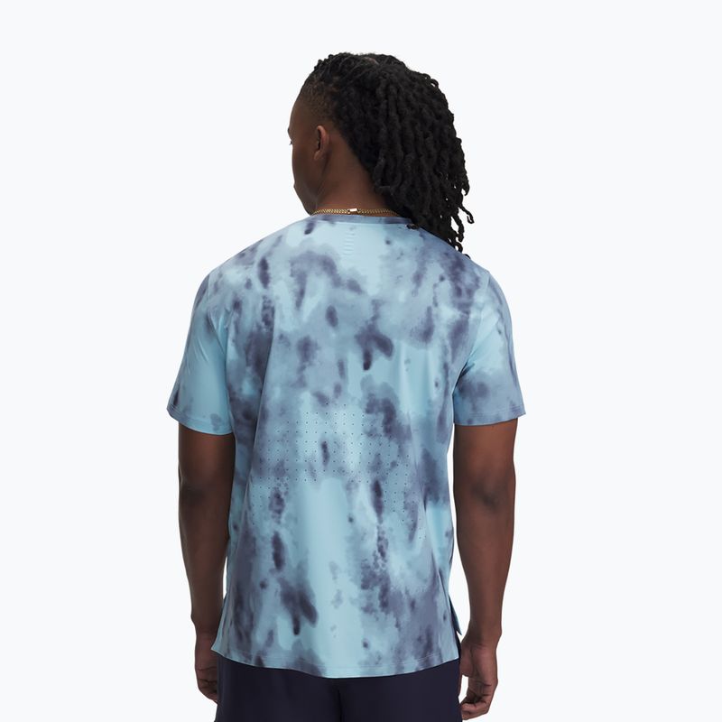 Pánske bežecké tričko Under Armour Launch Elite Print stream/reflective 3