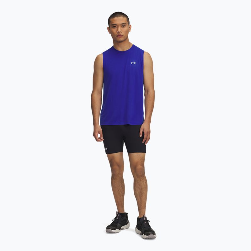 Pánske bežecké legíny Under Armour Trail Launch Pro Half Tight black/reflective 2