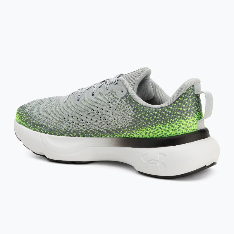 Pánske bežecké topánky Under Armour Infinite mod grey/hyper green/black 3