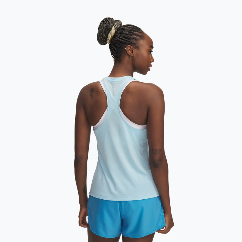 Dámske bežecké tielko tank top Under Armour Launch Singlet stream/reflective 2