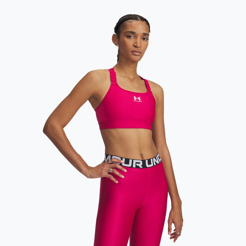 Športová podprsenka Under Armour HeatGear Armour High shaded fuchsia