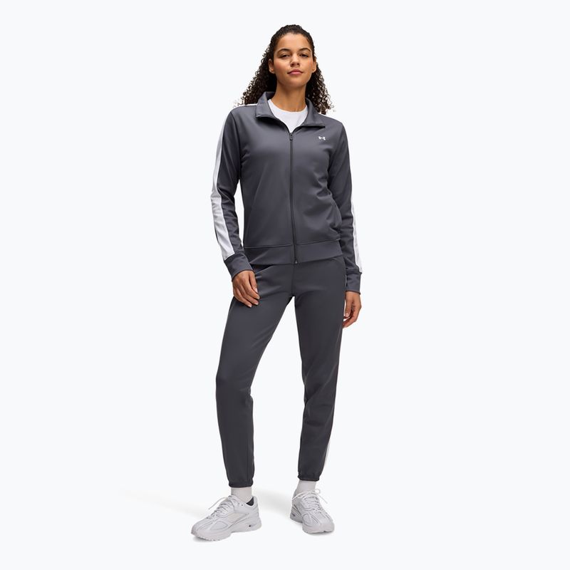Dámska tepláková súrpava Under Armour Tricot castlerock/white/white