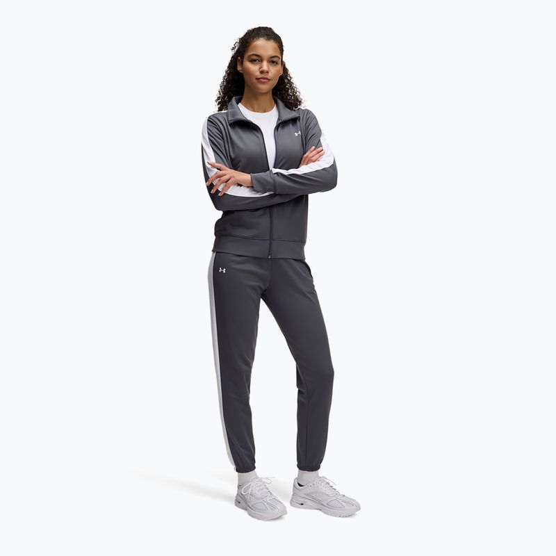 Dámska tepláková súrpava Under Armour Tricot castlerock/white/white 3