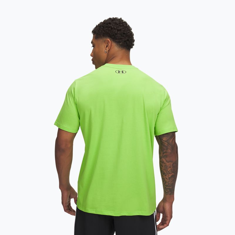 Pánske tréningové tielko Under Armour Project Rock Payoff Graphic cyber green/black 2