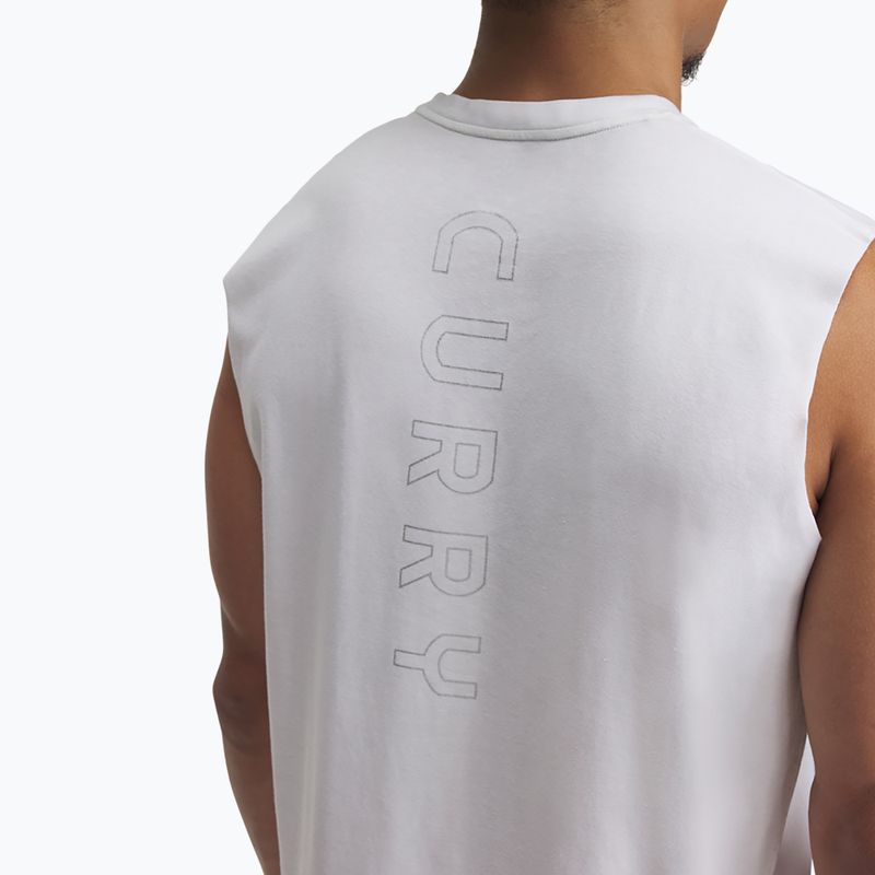 Pánske basketbalové tričko Under Armour Curry Tee white/black 3